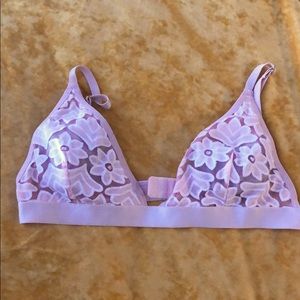 Pink Floral Bralette